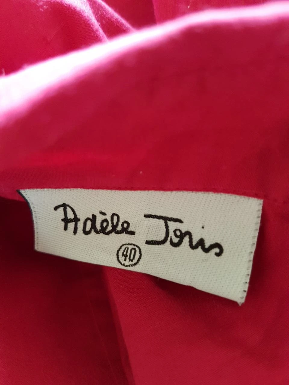 🌸 Gebrocheerde Fuchsia Bloesem & Strass Blouse Adèle Joris - Maat 40 🌸 – photo 4